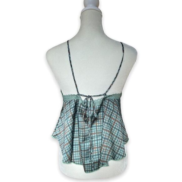 New FREE People With Confidence Checked Camisole | Forest Combo | Small - Picture 6 of 13